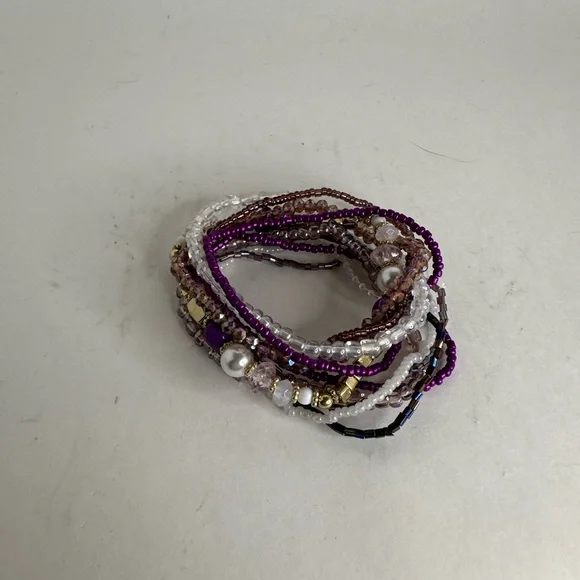 Multi-Color Beaded Bracelet Set - Picture 1 of 7